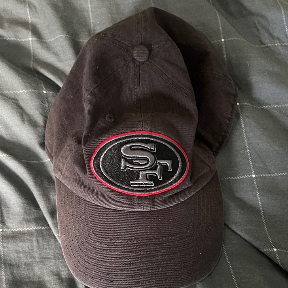 San Francisco 49ers VTG Black Adjustable NFL Hat OSFA